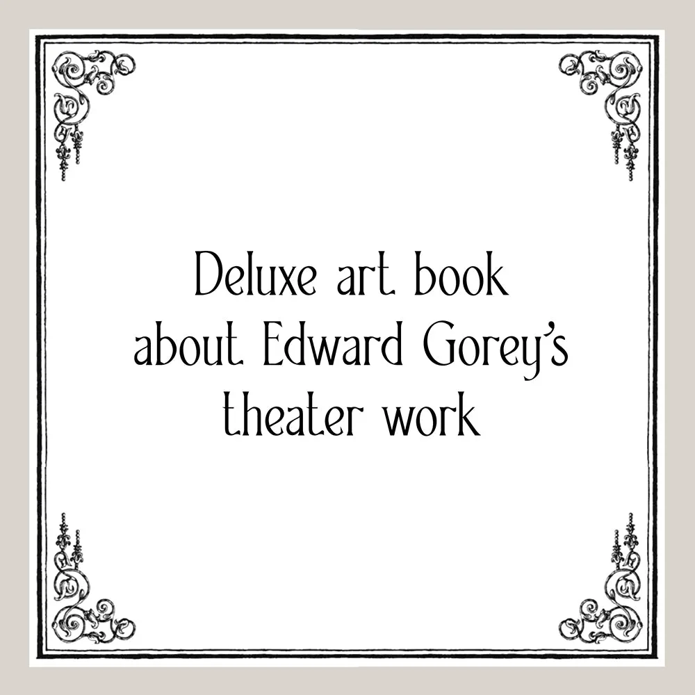 Games Room Theatrical Adventures of Edward Gorey bok
