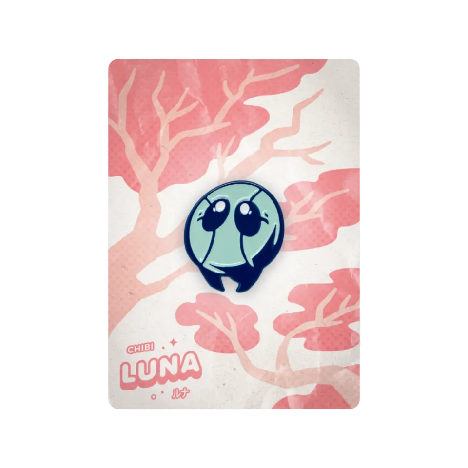 Orange Nebula LUNA Chibi LUNA pin metall
