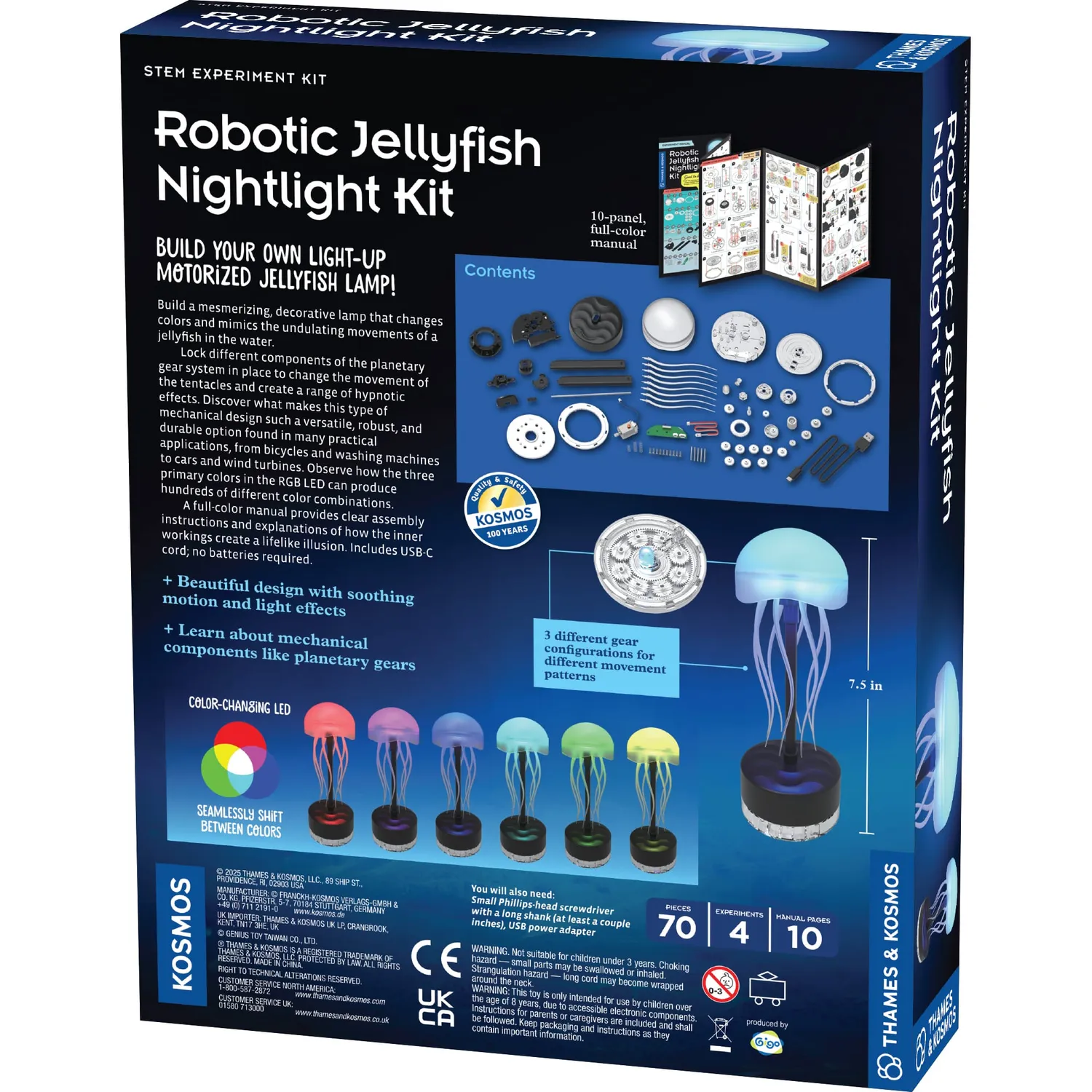 Kosmos Games Robotic Jellyfish nattlampa byggsats