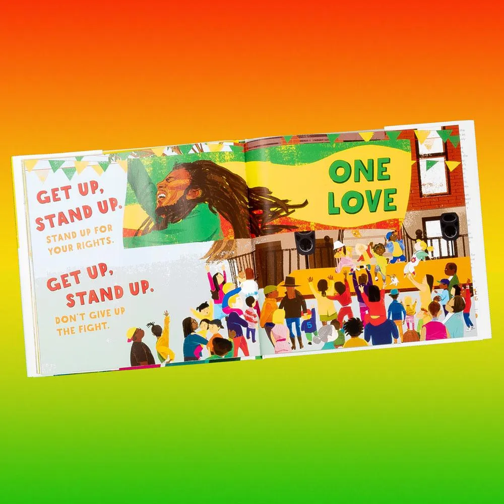 Games Room Get Up Stand Up barnbok Bob Marley 6–8 år