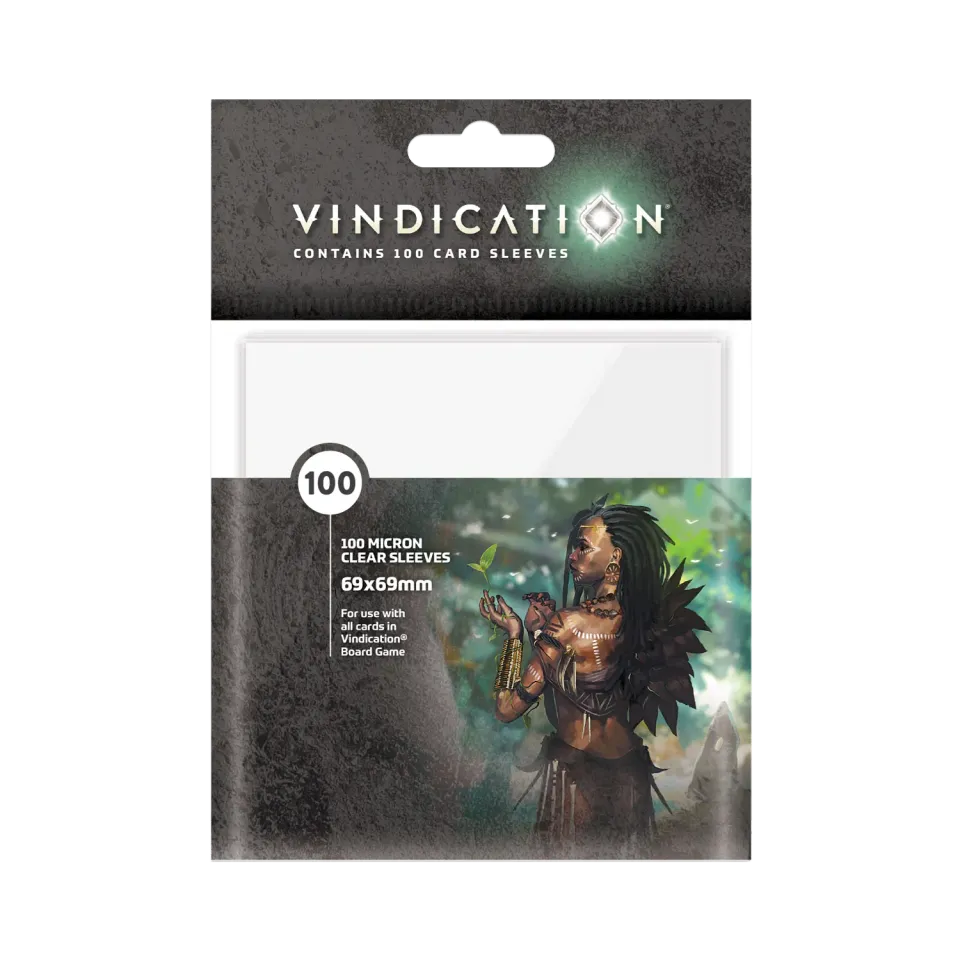Orange Nebula Vindication kortskydd 69x69mm 100-pack klar