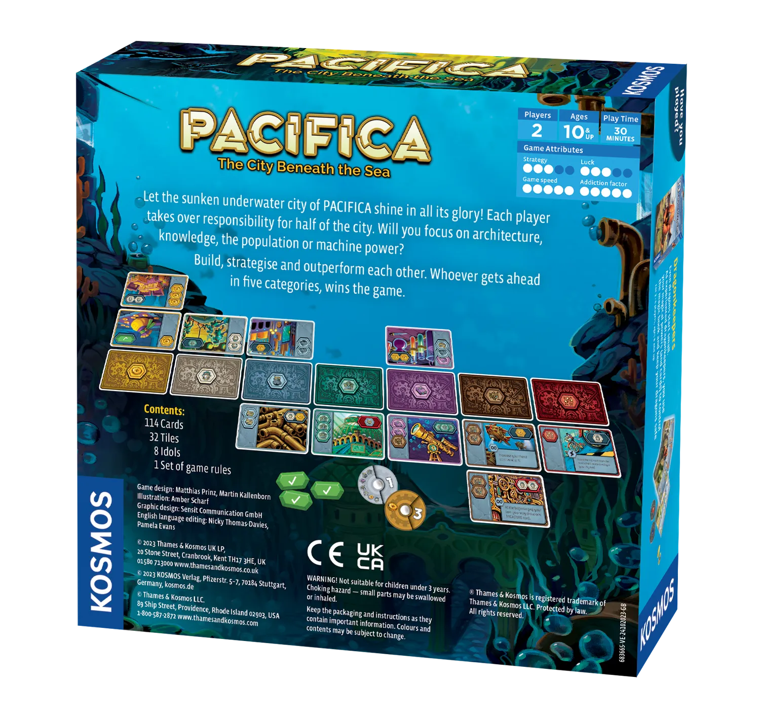Kosmos Games Pacifica brädspel strategi 2 spelare