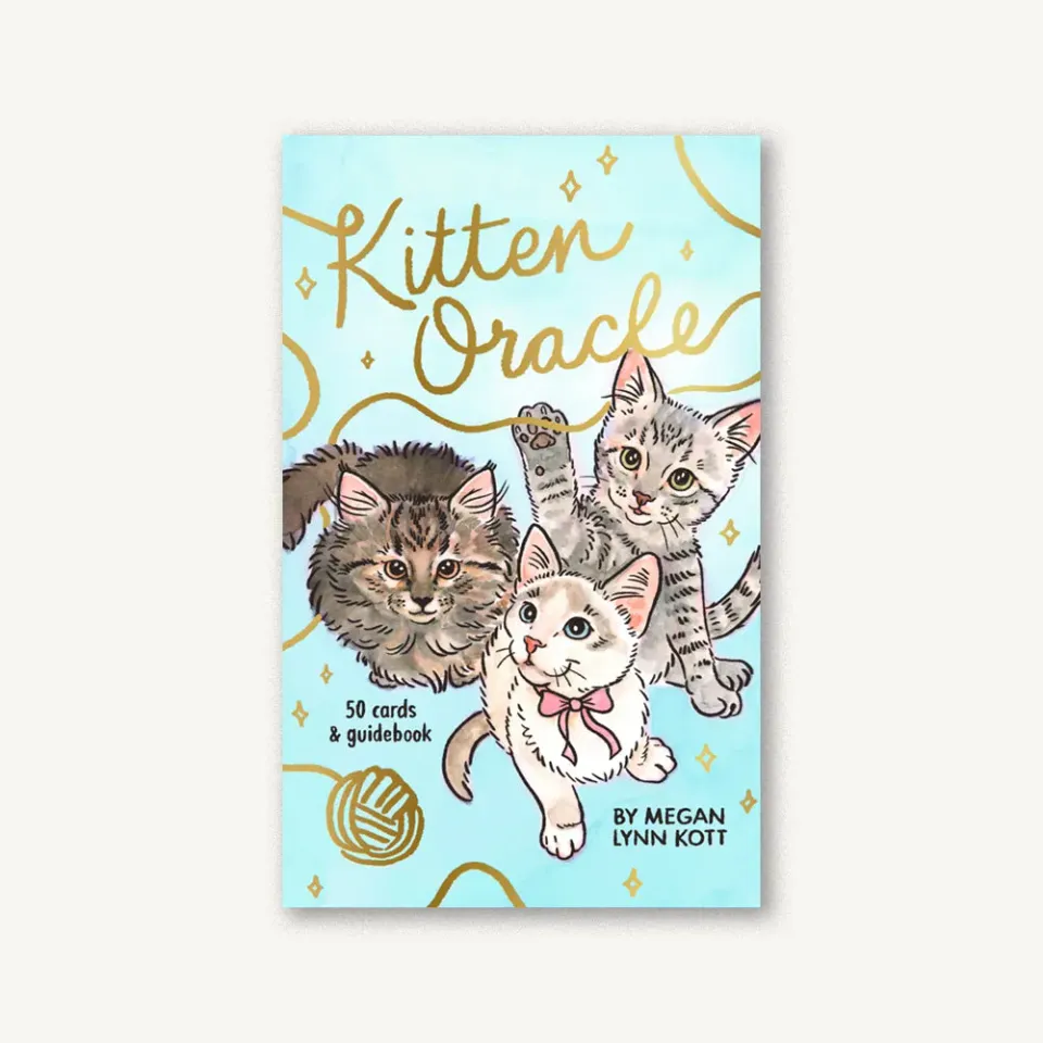 Games Room Kitten Oracle orakelkort 50 kort + guidebok