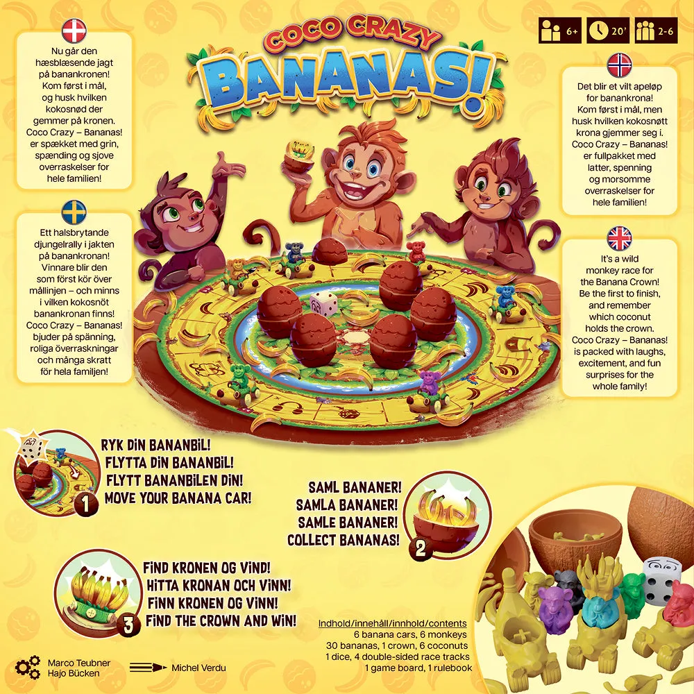 Coco Crazy Bananas familjespel svenska regler
