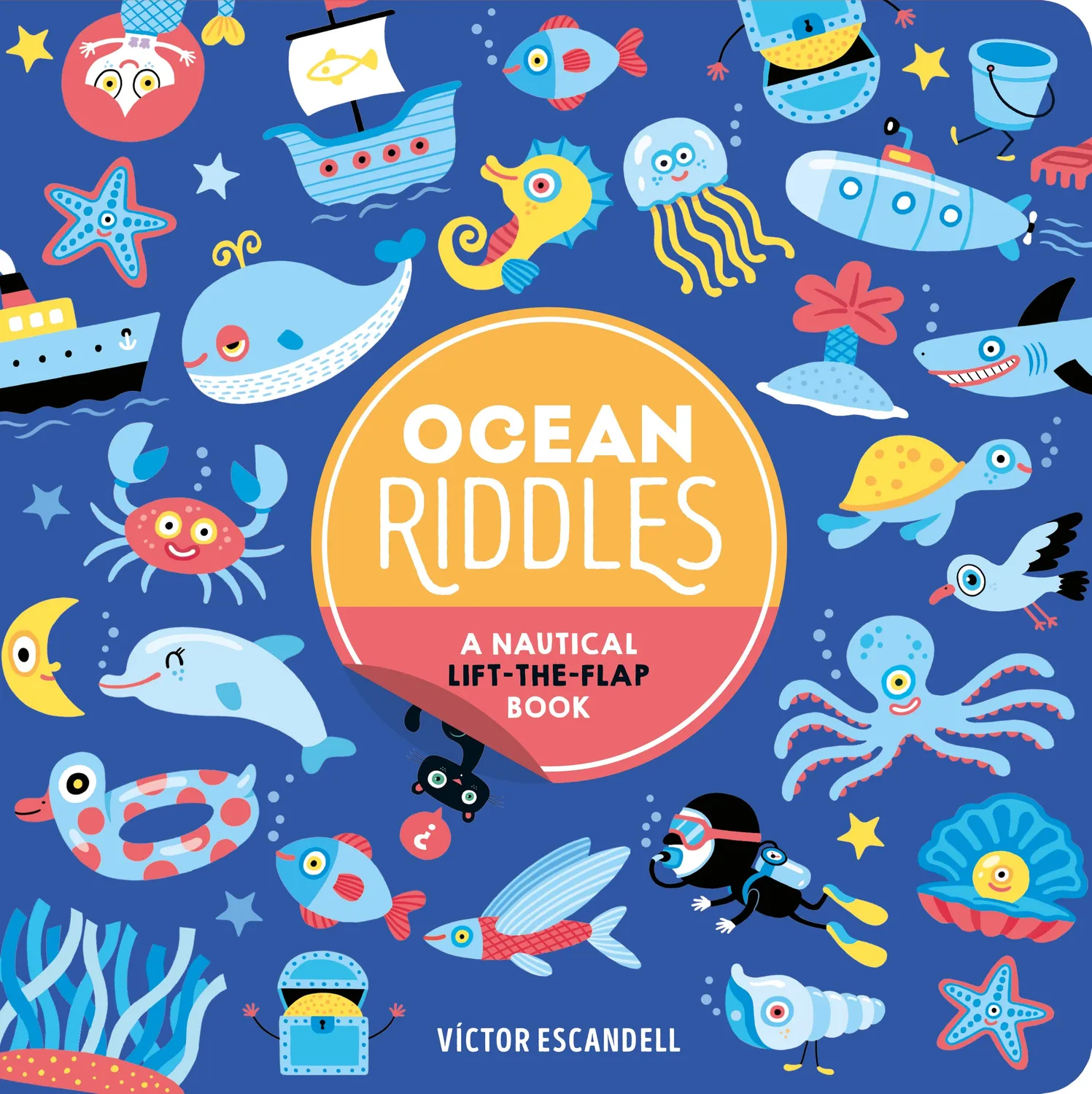 Games Room Ocean Riddles pekbok med luckor 0–5 år