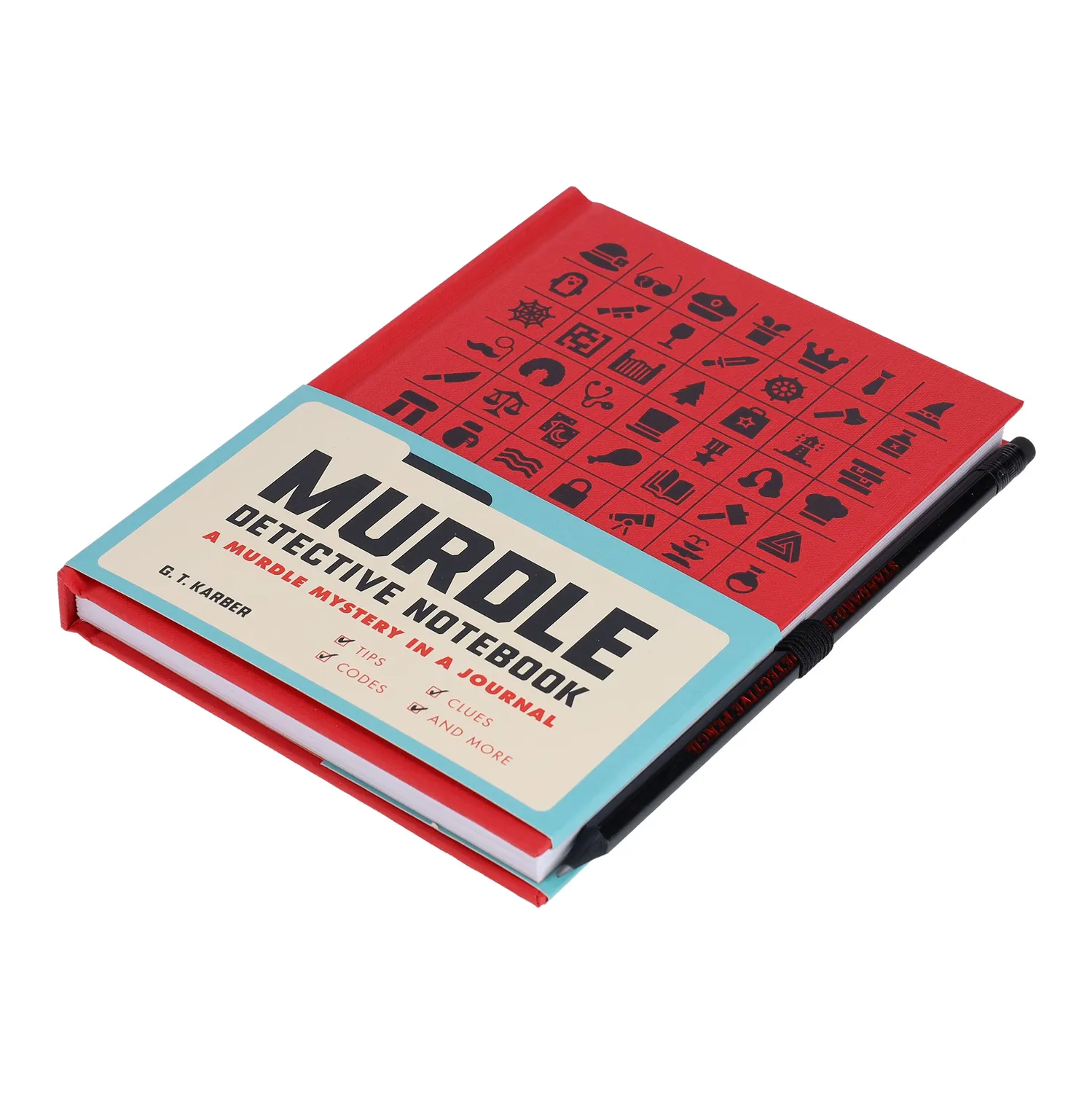 Games Room Murdle Detective Notebook anteckningsbok detektiv