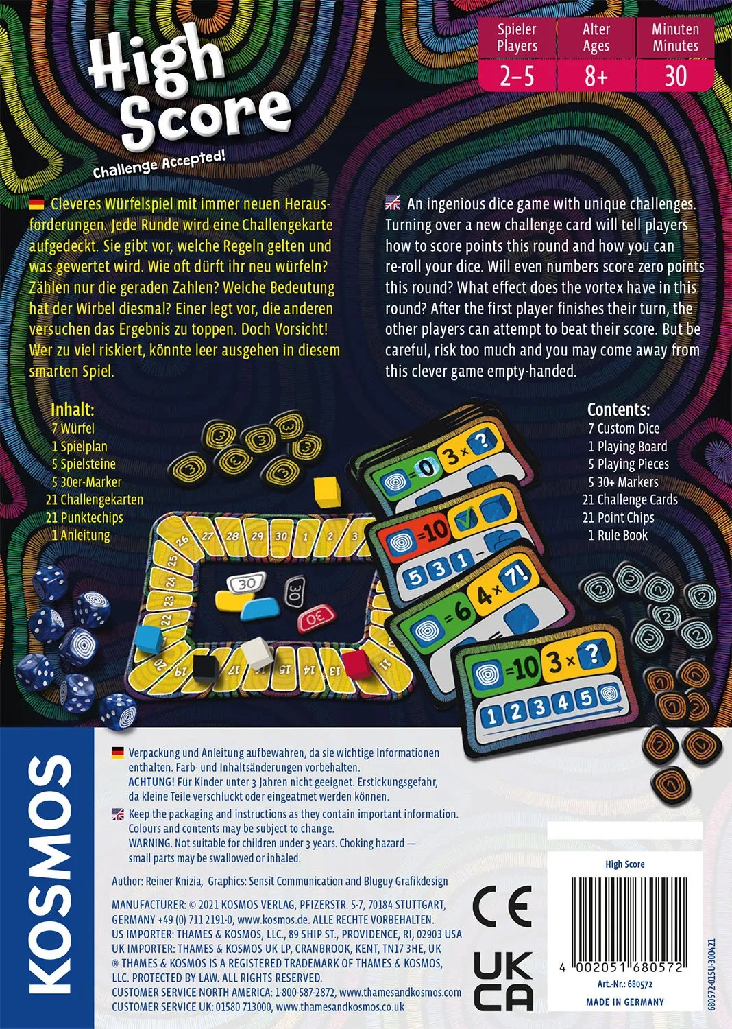 Kosmos High Score tärningsspel familj 7 rundor