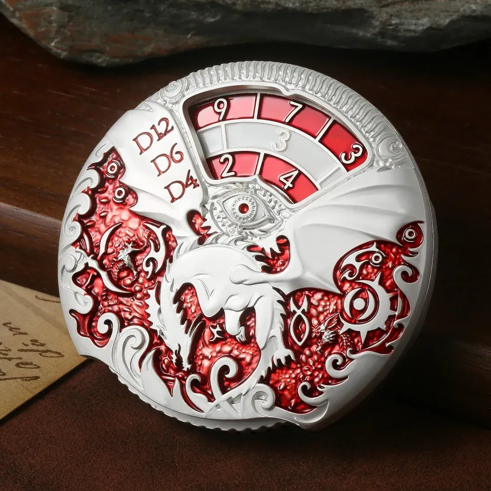 Dragon's Lair Roulette 7-i-1 spin tärning röd D&D