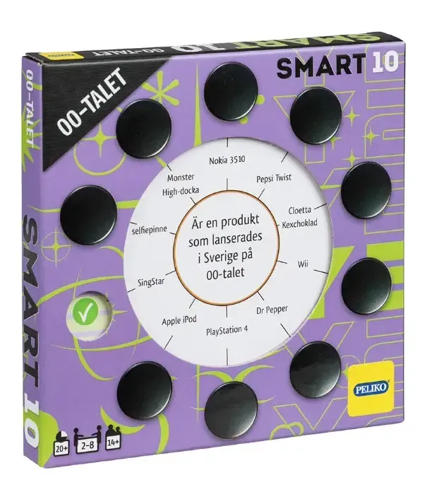 Smart10 00-talet frågespel 100 frågor tillägg