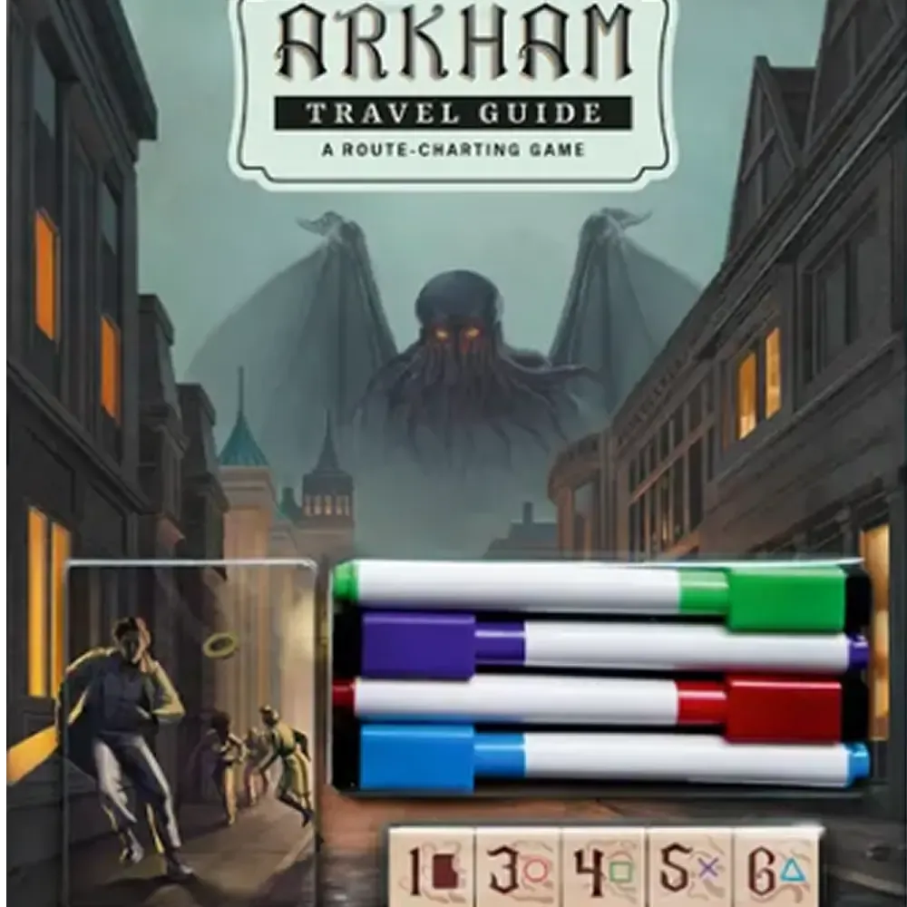 Dragon's Lair Arkham Travel Guide roll & write spel EN