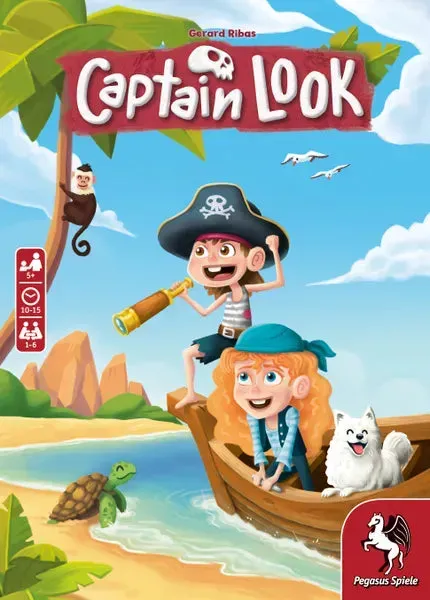 Captain Look barnspel minnesspel pirat 1-6 spelare