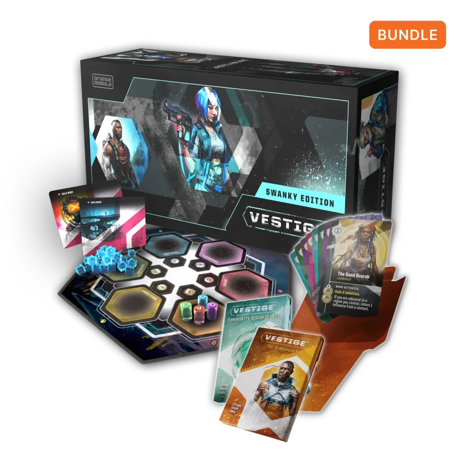 Orange Nebula Vestige The Arrival Bundle expansion 24 kort