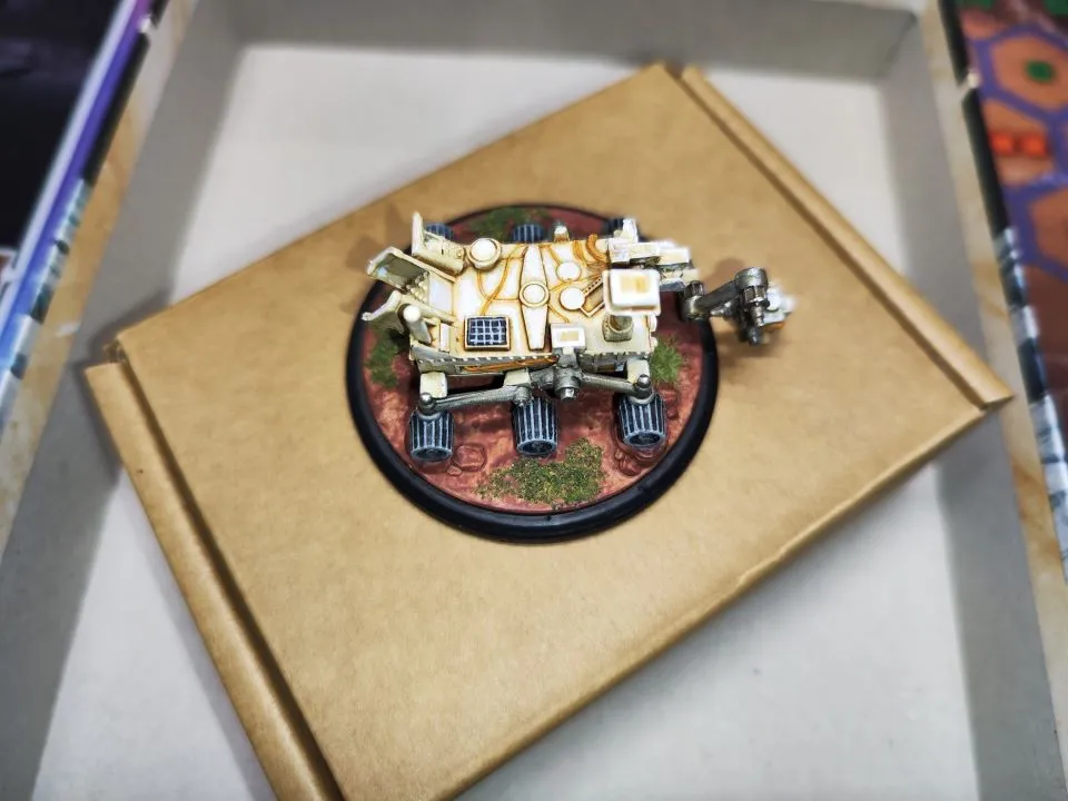 Terraforming Mars Rover startspelarmarkör handmålad