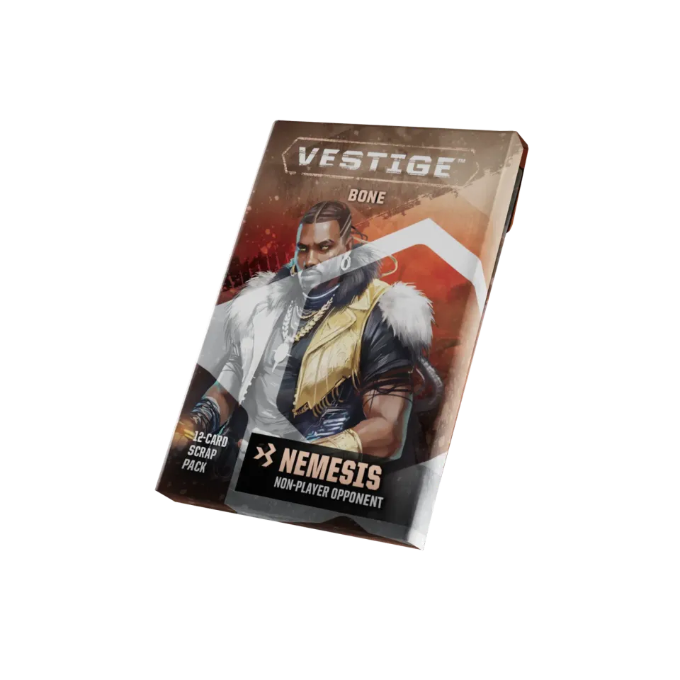 Orange Nebula Vestige Nemesis Bone kortpack 12 kort