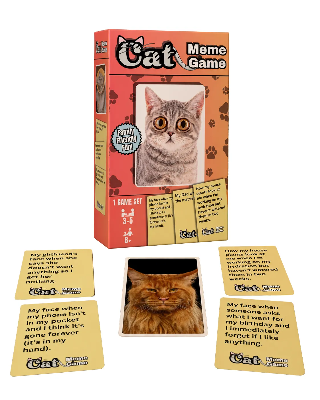 Wilder Games Cat Meme Game partyspel 90 kort