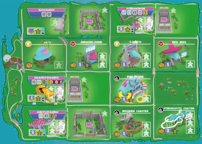 Dragon's Lair Dinosaur Island brädspel strategi 1-4 spel
