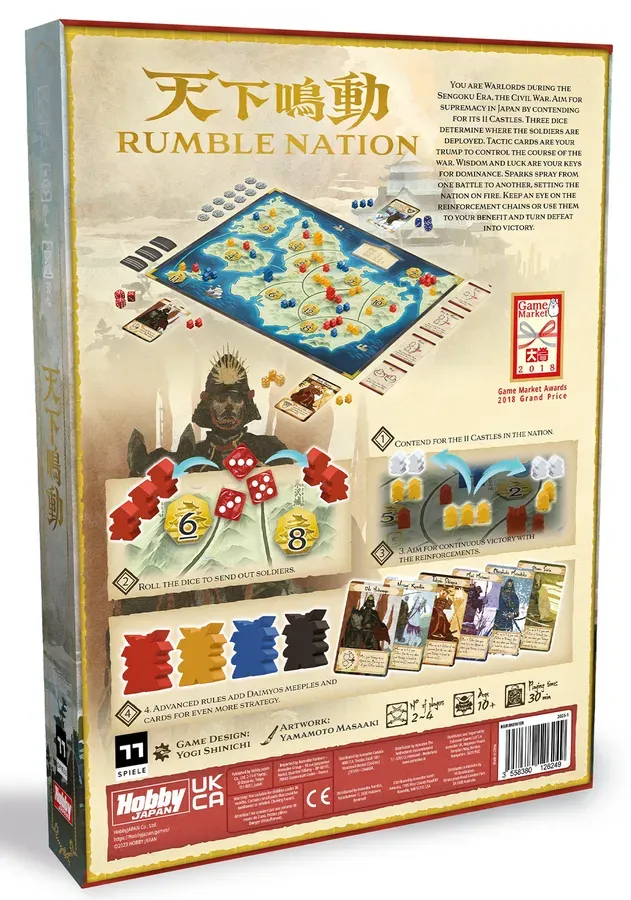Dragon's Lair Rumble Nation brädspel strategi 2–4 spelare