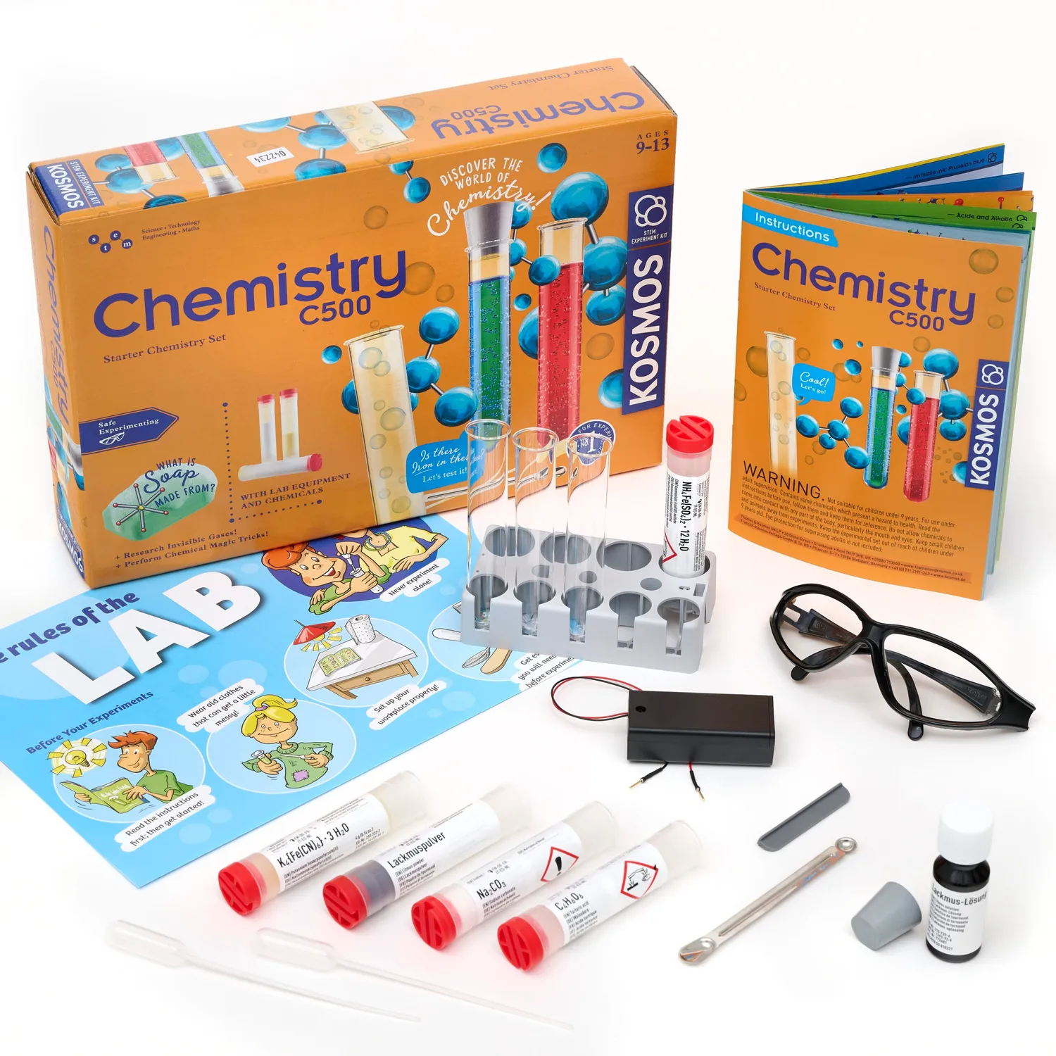 Kosmos Chemistry C500 kemiset experimentlåda