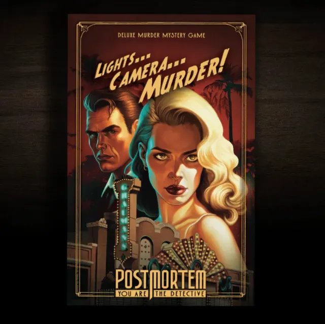 Postmortem Lights Camera Murder detektivspel 1-6 spelare