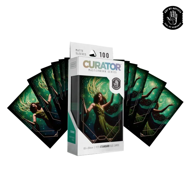 Orange Nebula Curator Essence kortfodral 100-pack standard