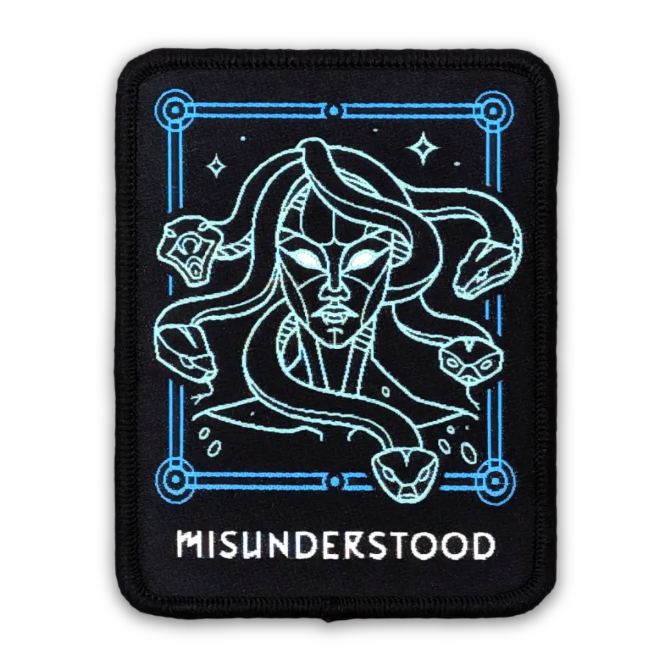 Orange Nebula Misunderstood Medusa patch tygmärke