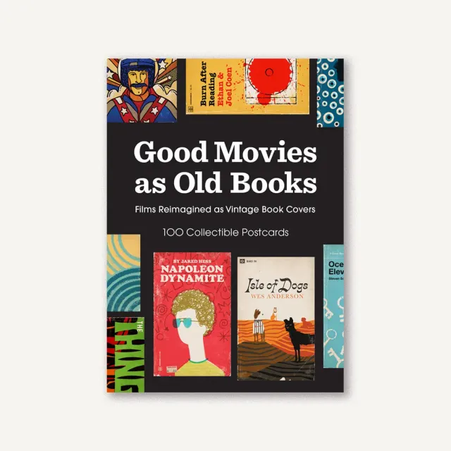Games Room Good Movies as Old Books vykort 100-pack film