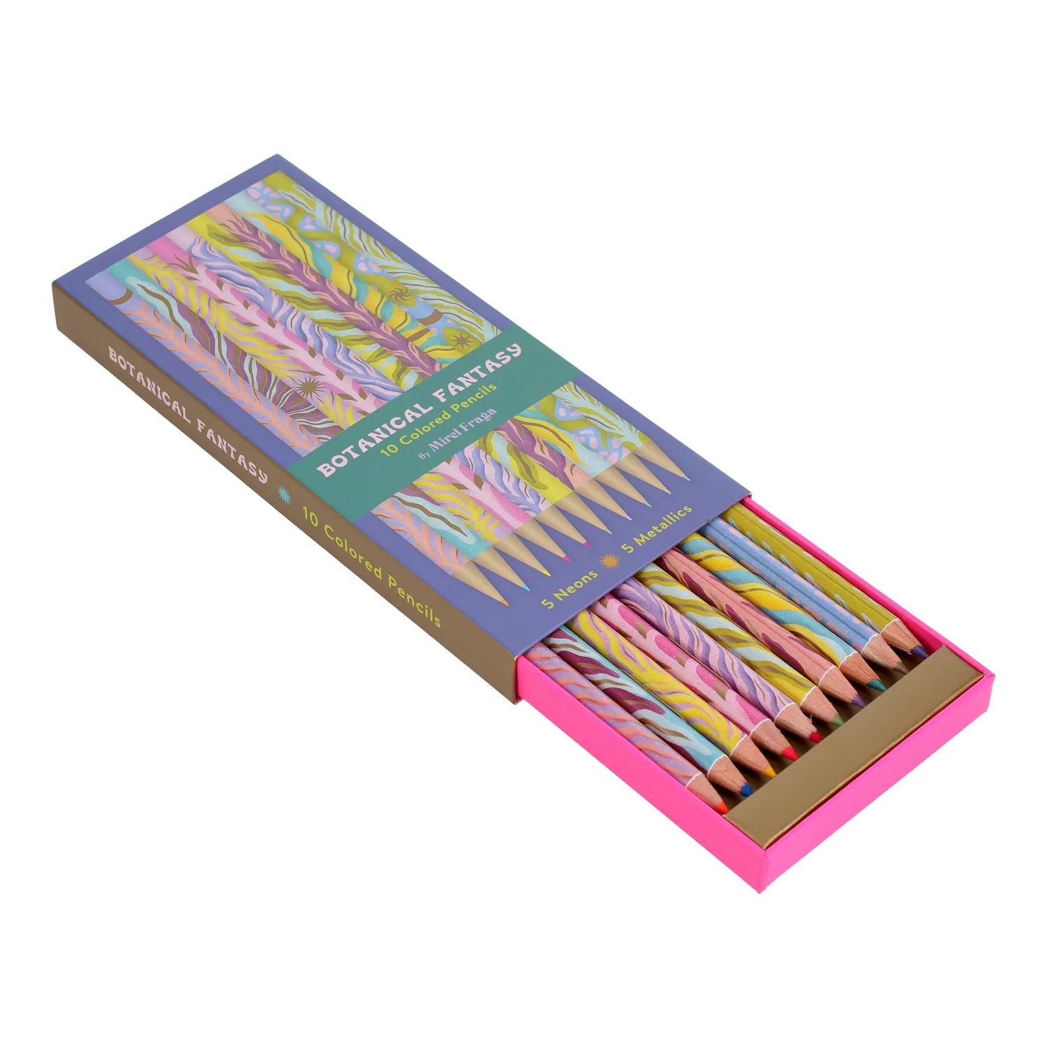 Games Room Botanical Fantasy färgpennor 10-pack neon