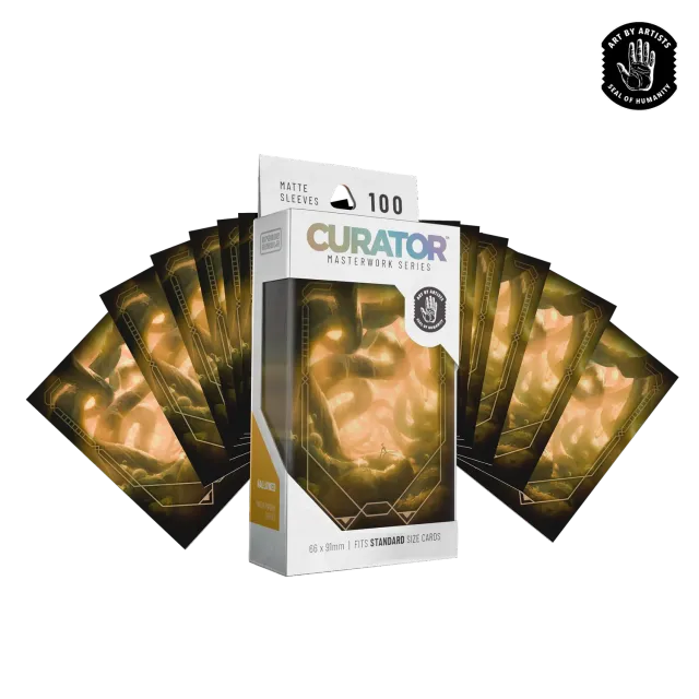 Orange Nebula Curator Masterworks Hallowed kortskydd 100-pack standard
