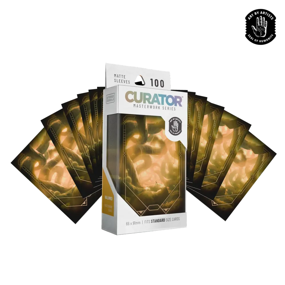 Orange Nebula Curator Masterworks Hallowed kortskydd 100-pack standard