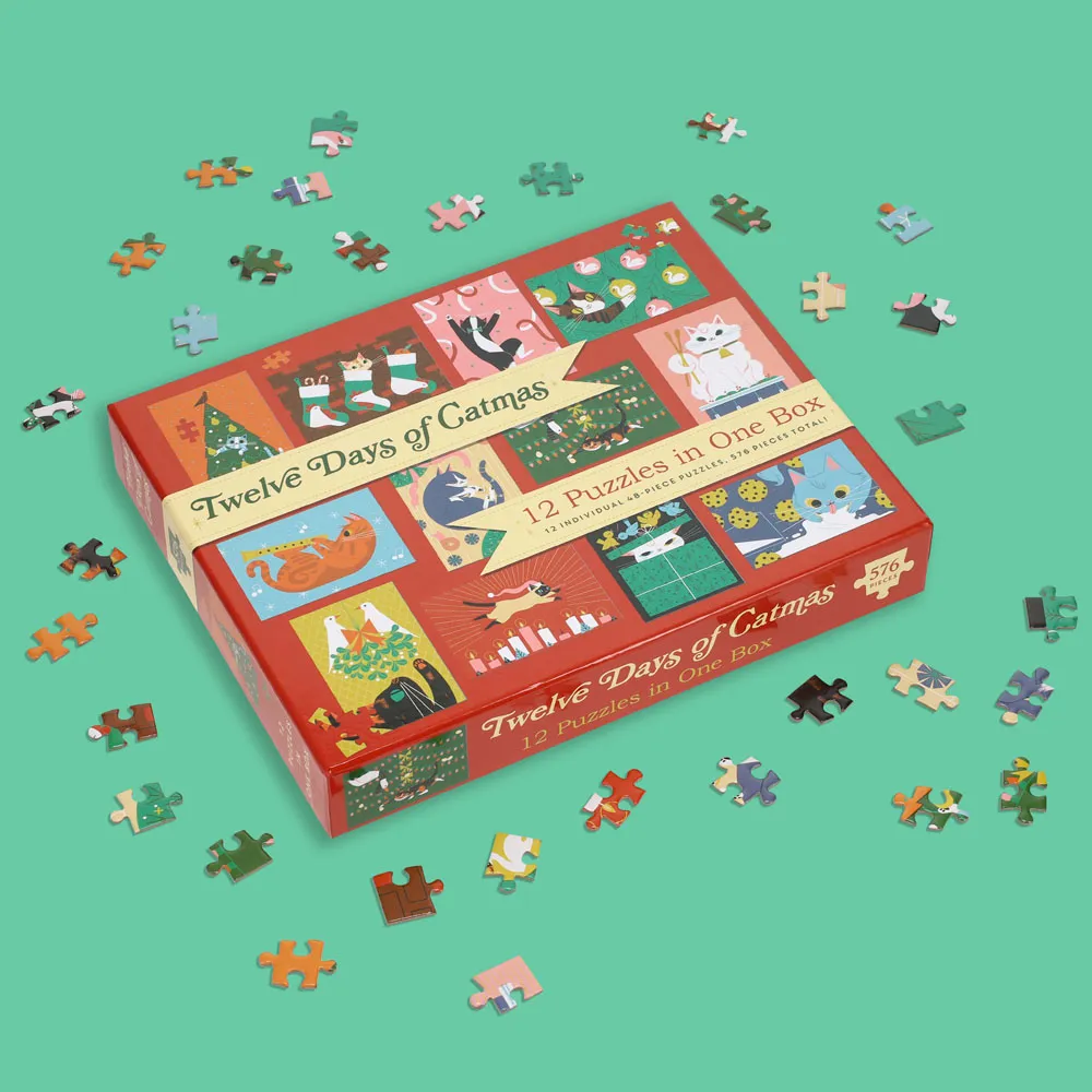 Games Room Twelve Days of Catmas pussel 12-pack 576 bitar