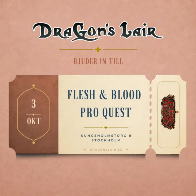 Flesh & Blood Pro Quest deltagarbiljett Limited Draft