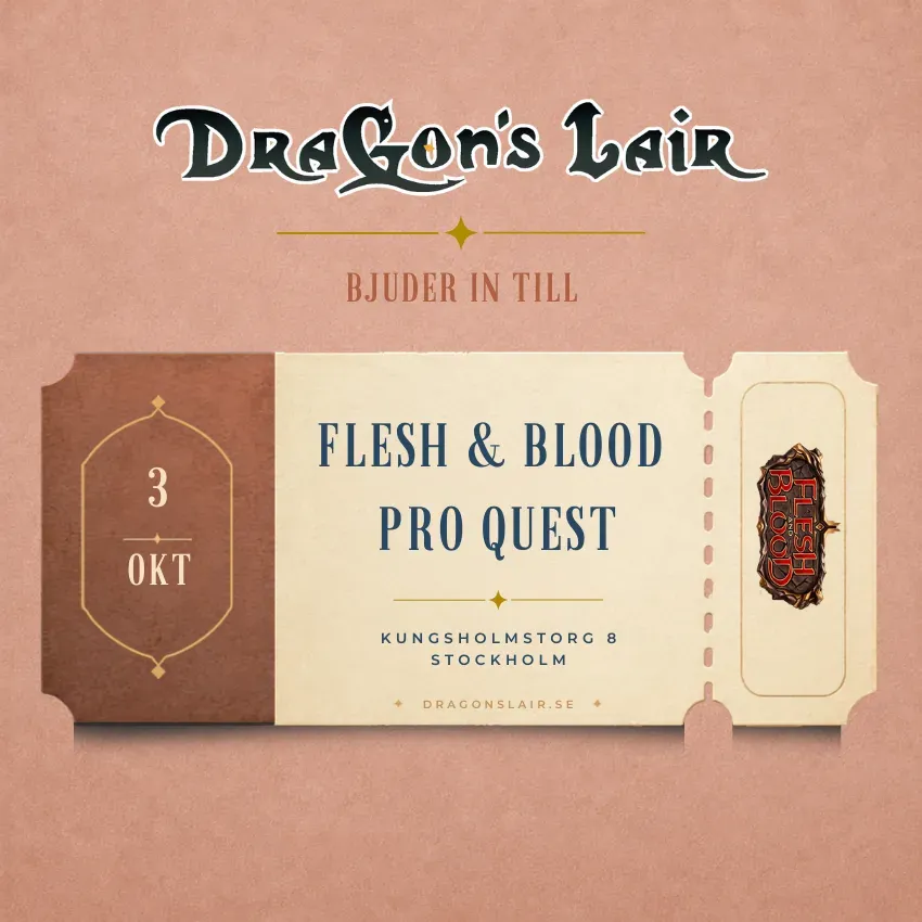Flesh & Blood Pro Quest deltagarbiljett Limited Draft