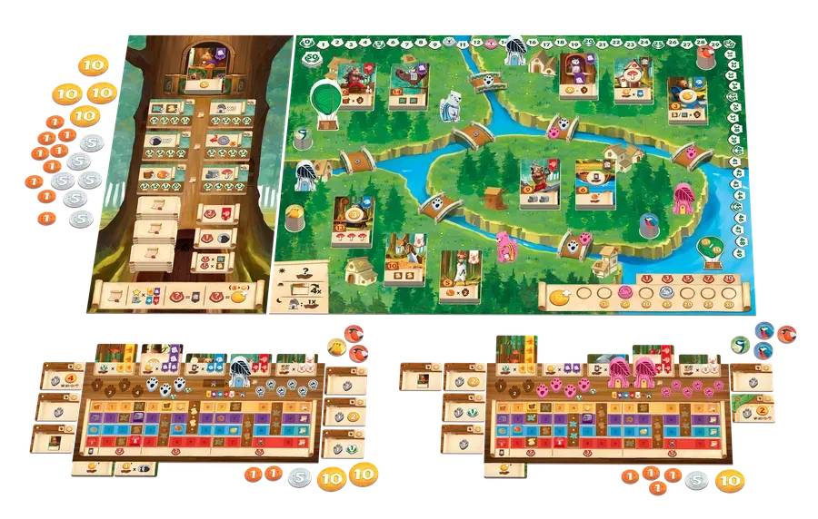 Kingdom Crossing brädspel 1-4 spelare strategi