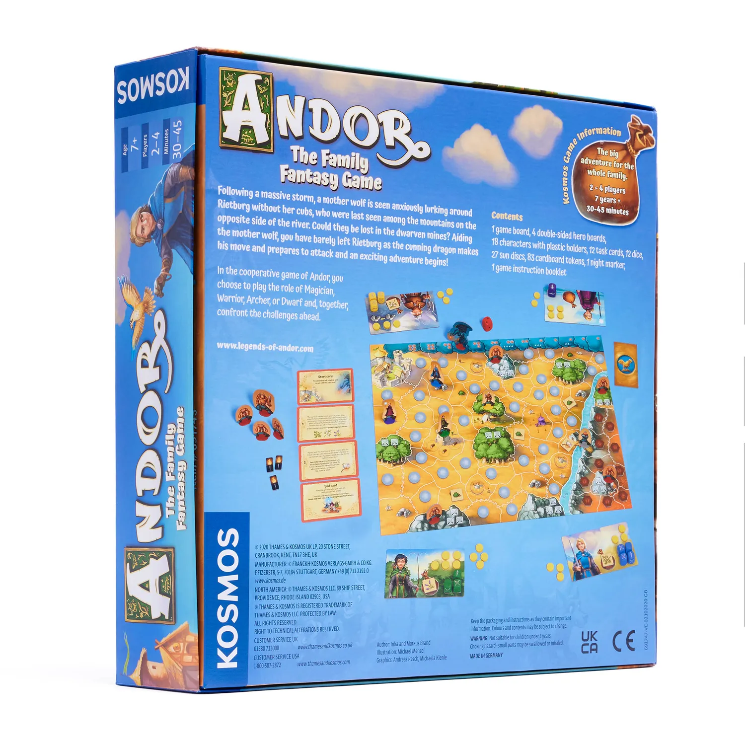 Kosmos Andor Family Fantasy brädspel familj samarbete