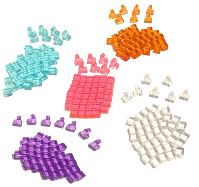 Terraforming Mars Plastic Player Cubes spelkuber 47-pack