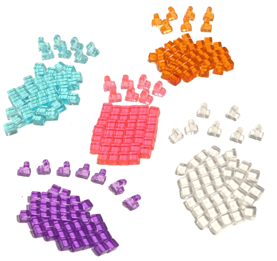 Terraforming Mars Plastic Player Cubes spelkuber 47-pack