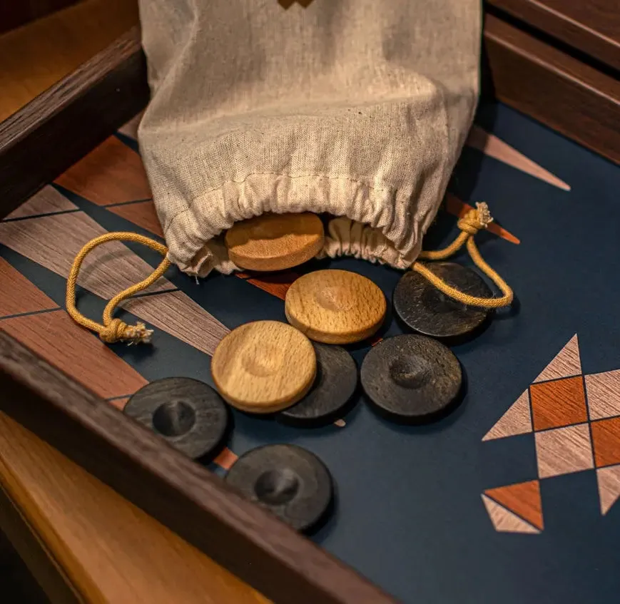 Manopoulos Boho Chic Backgammon Set spel 48 cm