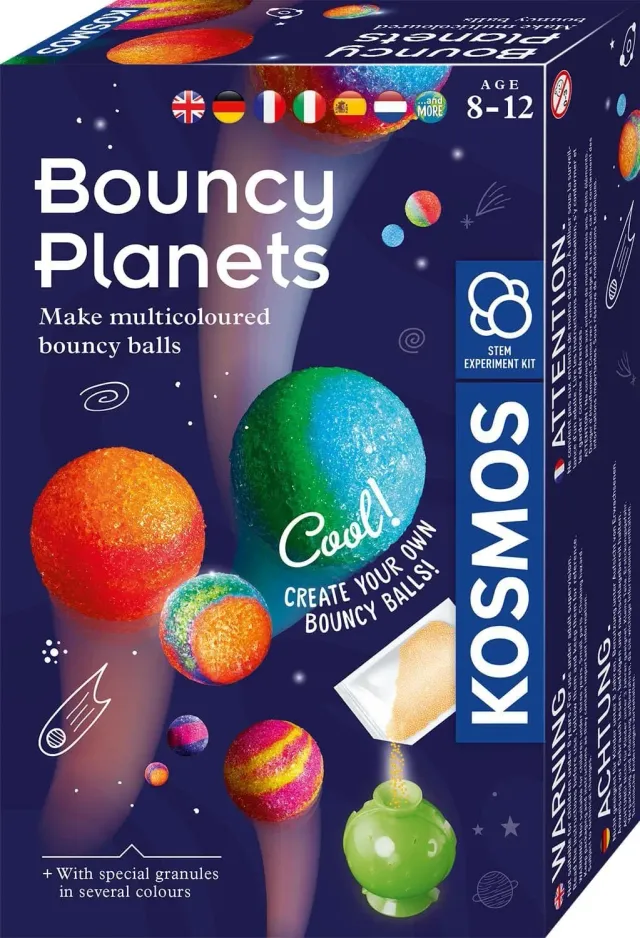 Kosmos Bouncy Planets experimentset studsbollar 8 år