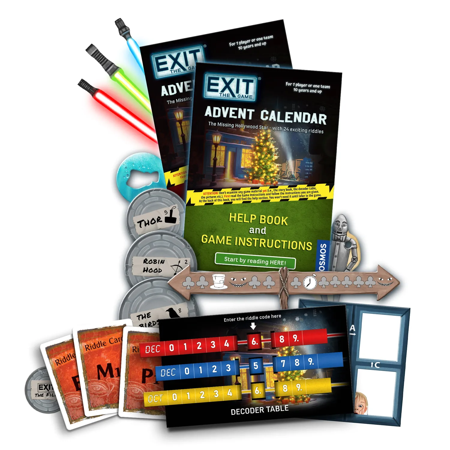 EXIT Advent Calendar The Missing Hollywood Star spel 24 luckor