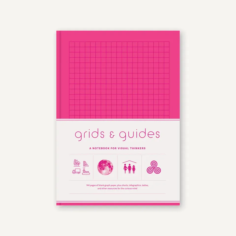 Games Room Grids & Guides anteckningsbok rosa 160 sidor