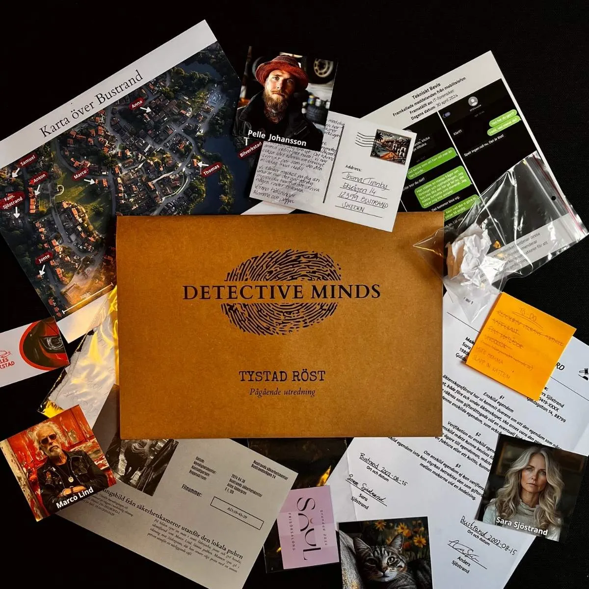Detective Minds Tystad Röst deckarspel svårighet 3 av 5