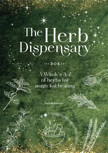 Dragon's Lair Magickal Library Herb Dispensary bok inbunden drtmagi