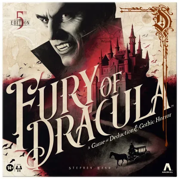 Fury of Dracula 5th Edition brädspel 2-5