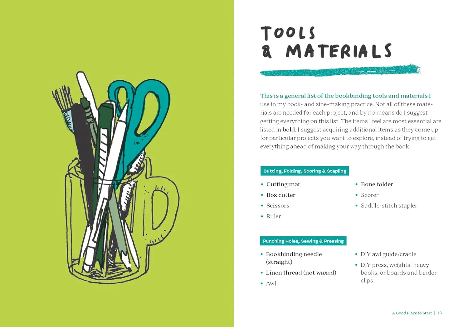 Chronicle Books Zine Making and Bookbinding pysselbok