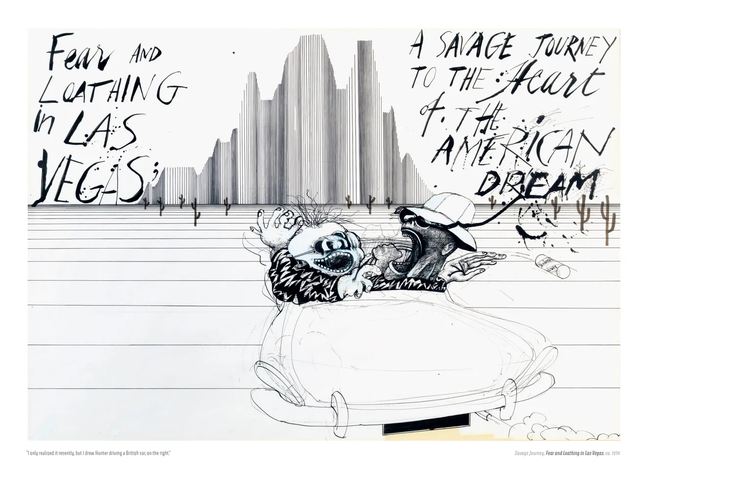 Games Room Ralph Steadman konstbok miniutgåva ink
