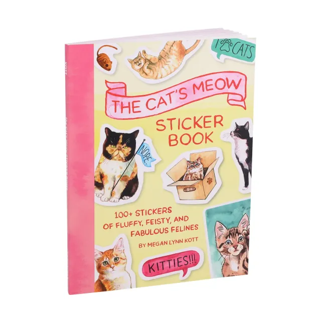 Games Room The Cat's Meow klistermärkesbok 100+ katt
