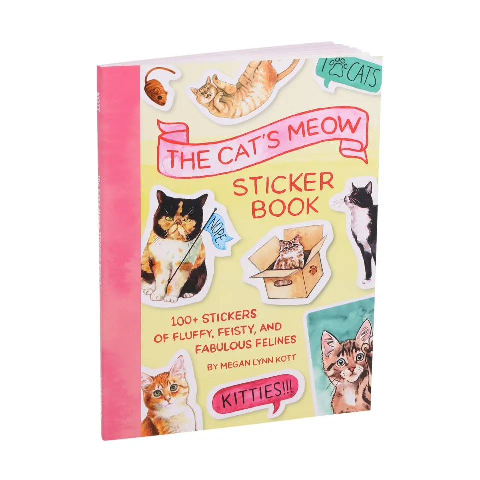 Games Room The Cat's Meow klistermärkesbok 100+ katt