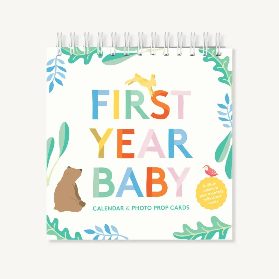 Games Room First Year Baby Calendar kalender fotokort