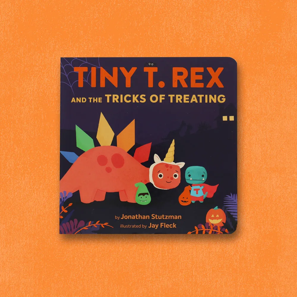 Games Room Tiny T. Rex Tricks of Treating bilderbok halloween