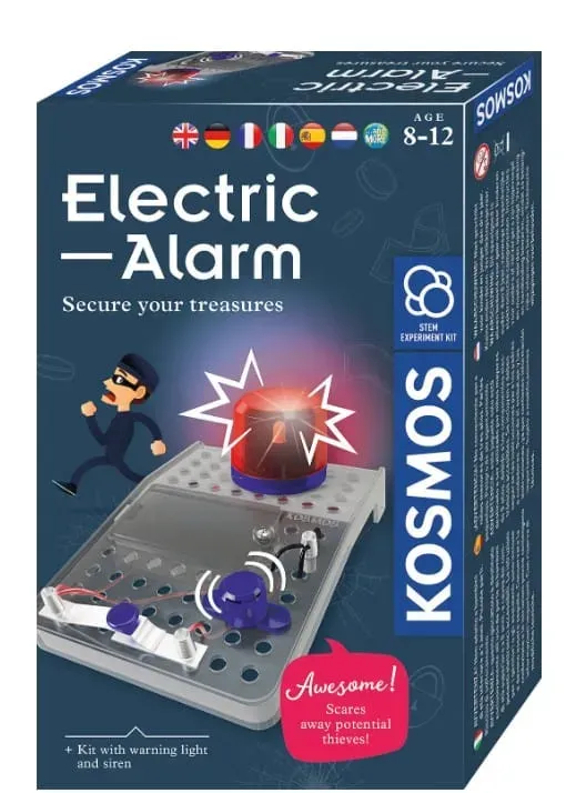 Kosmos Electric Alarm experimentlåda larm med siren